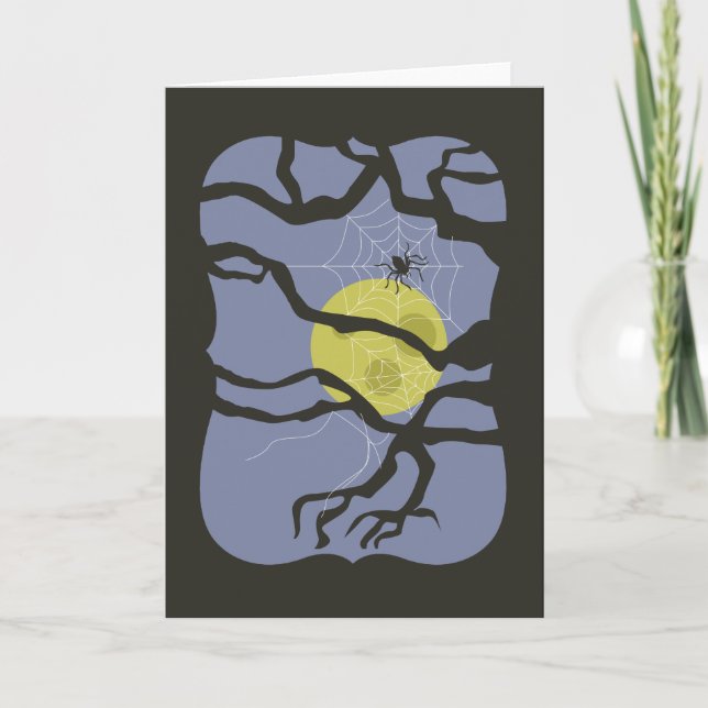Spooky Halloween Spider Card (Front)
