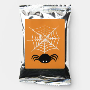 Spooky Halloween Spider Illustration Coffee Drink Mix
