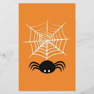 Spooky Halloween Spider Illustration Flyer