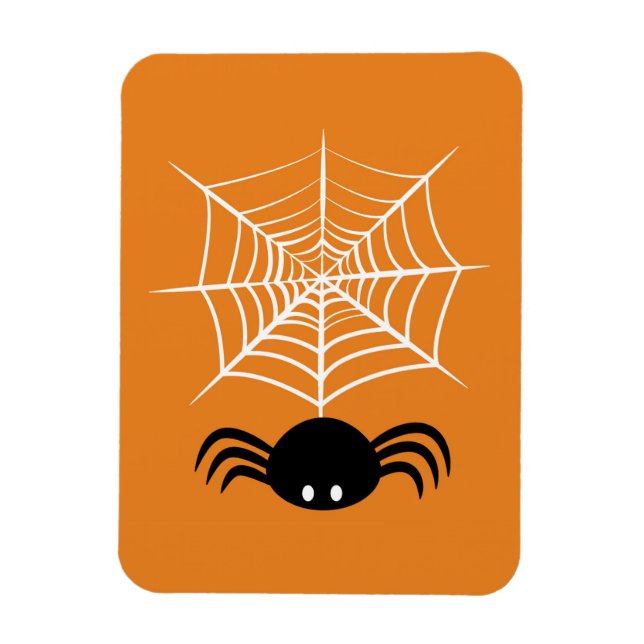Spooky Halloween Spider Illustration Magnet (Vertical)