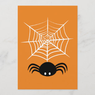 Spooky Halloween Spider Illustration Menu