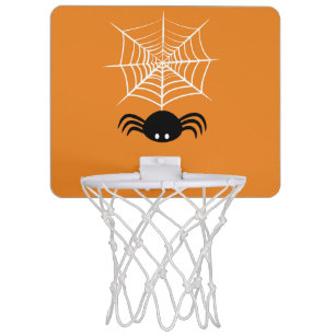 Spooky Halloween Spider Illustration Mini Basketball Hoop