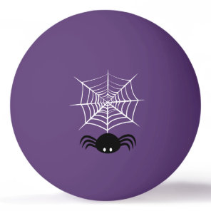 Spooky Halloween Spider Illustration Ping Pong Ball