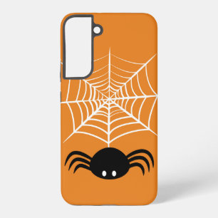 Spooky Halloween Spider Illustration Samsung Galaxy S22+ Case