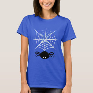Spooky Halloween Spider Illustration T-Shirt