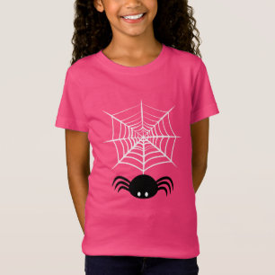 Spooky Halloween Spider Illustration T-Shirt