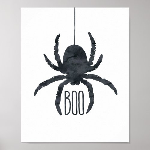 Spooky Halloween Spider  Poster