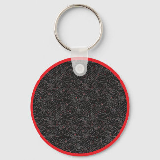 Spooky Halloween Spider Web Keychain
