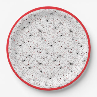 Spooky Halloween Spider Web Paper Plates