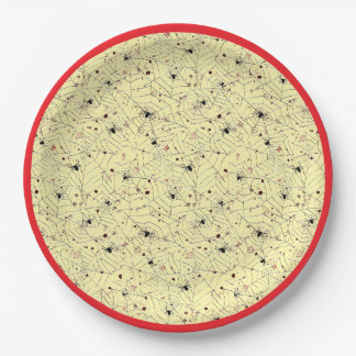 Spooky Halloween Spider Web Paper Plates
