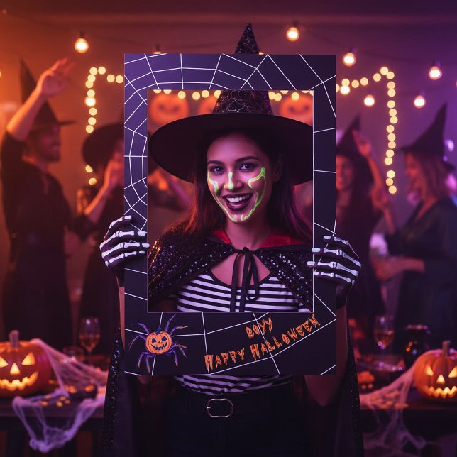 Spooky Halloween Spider Web Selfie Frame (Creator Uploaded)