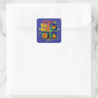 Spooky Halloween Square Sticker