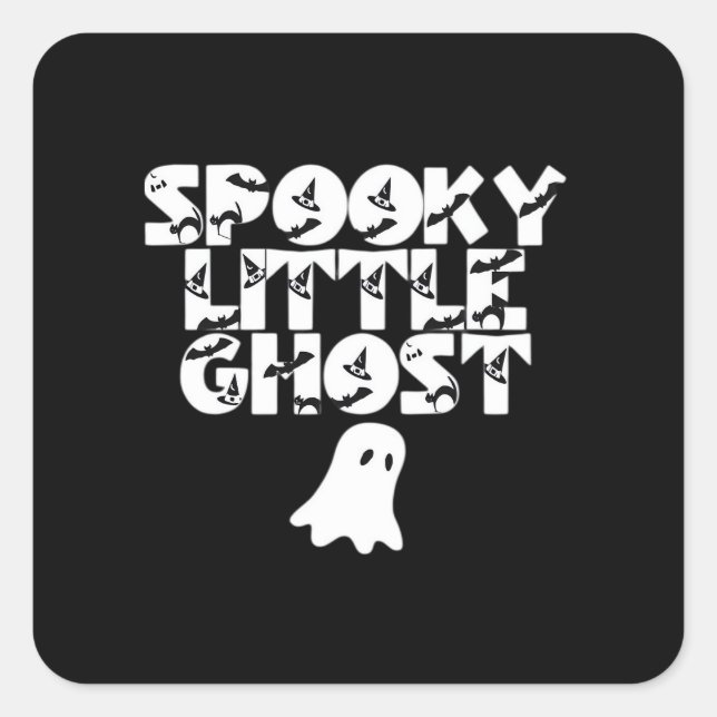 Spooky Halloween Square Sticker (Front)