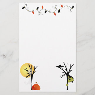 Spooky Halloween Stationery