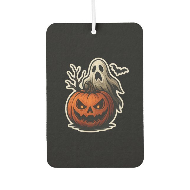 Spooky Halloween Sticker Air Freshener (Front)