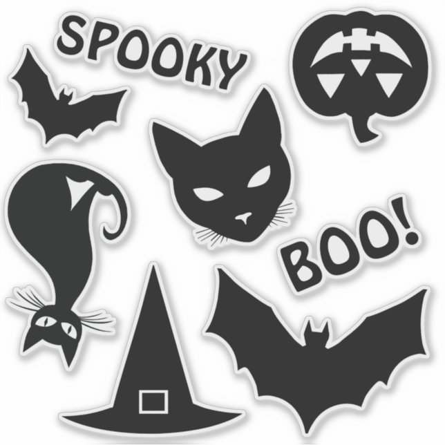 Spooky Halloween Stickers  (Front)
