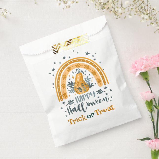 Spooky Halloween symbols pattern Favor Bag (Sealed)