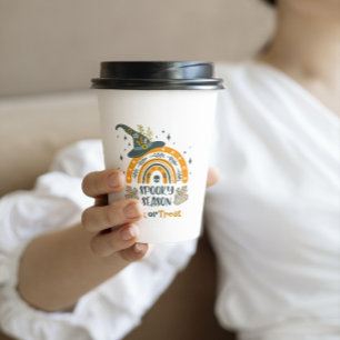 Spooky Halloween symbols pattern Paper Cups