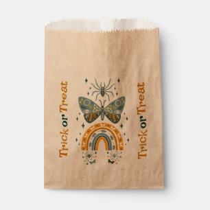 Spooky Halloween symbols -Trick or trat text Favor Bag