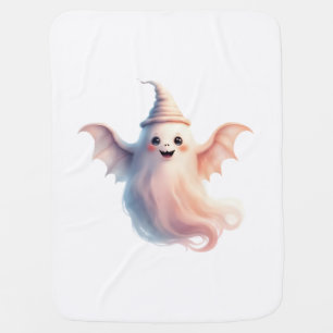 Spooky Halloween T-Shirt – Funny Ghost Baby Blanket
