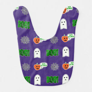 Spooky Halloween Theme Baby Bib