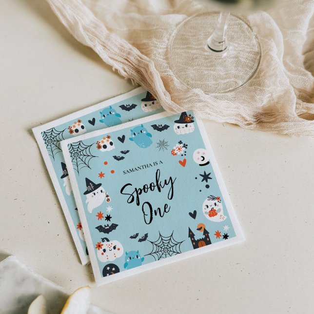 Spooky Halloween Theme Birthday Napkins (Creator Uploaded)