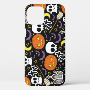 Spooky Halloween: Themed Background Design. iPhone 12 Case