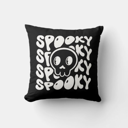 Spooky Halloween  Throw Pillow