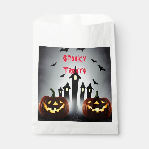 Spooky Halloween Treats Creepy Jack o Lantern  Favor Bag