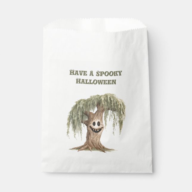 Spooky Halloween Tree   Favor Bag (Front)