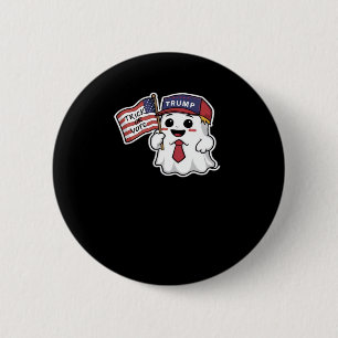 Spooky, Halloween, Trick Or Vote, I Always Get Gho Button
