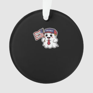 Spooky, Halloween, Trick Or Vote, I Always Get Gho Ornament