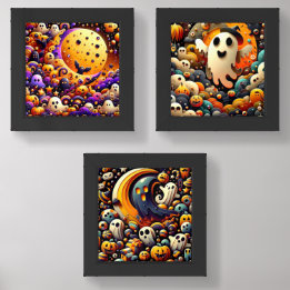 Spooky Halloween Trio Print Set