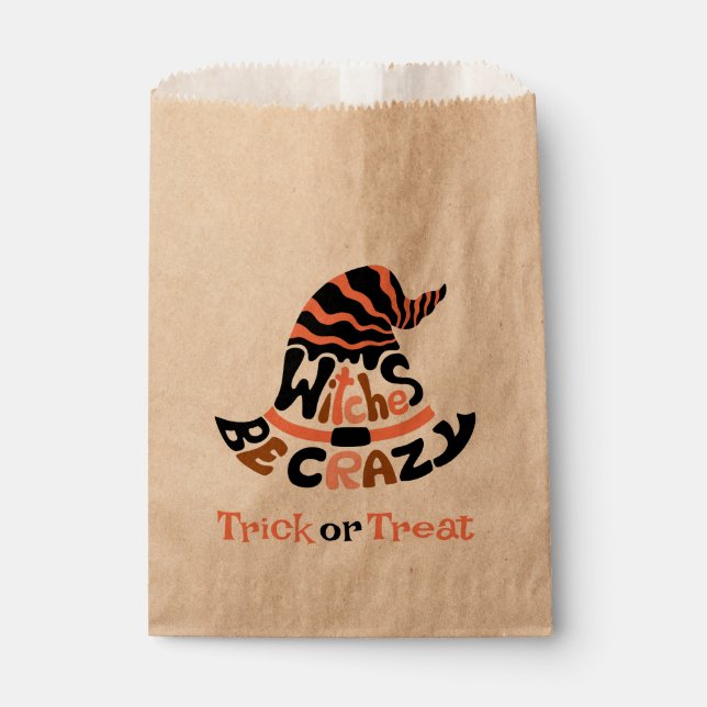 Spooky Halloween Vibe-Witches by Crazy Hat Favor Bag (Front)