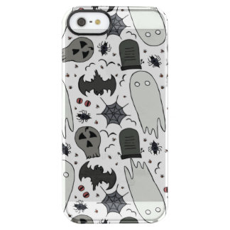 Spooky Halloween Vibes Pattern Clear iPhone SE/5/5s Case