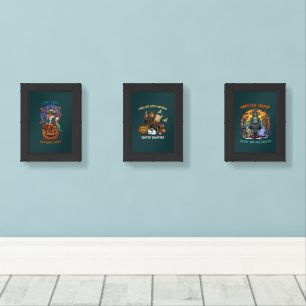 Spooky Halloween Wall Art Set Posters