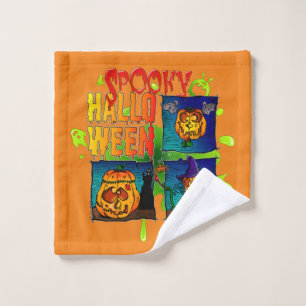 Spooky Halloween Wash Cloth