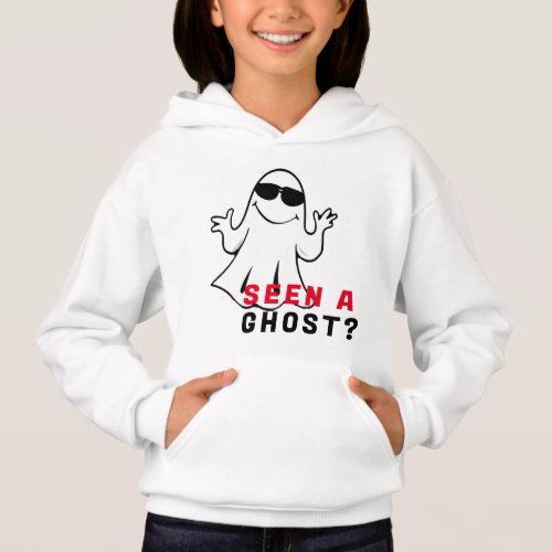Spooky Halloween White Sheet Ghost Kids Hoodie