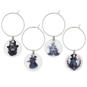 Spooky Halloween Wine Charm