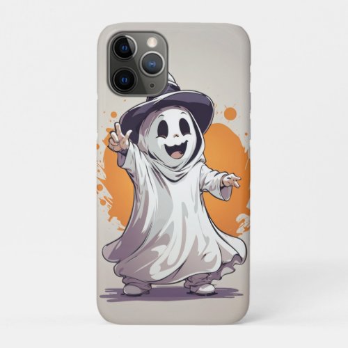 spooky halloween witch from the shoulders up iPhone 11 pro case