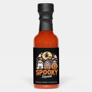 Spooky Halloween Witch Funny Horror Sloths Essenti Hot Sauces