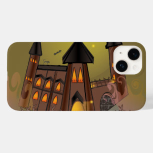 Spooky Halloween witch house and vampires castle Case-Mate iPhone 14 Case
