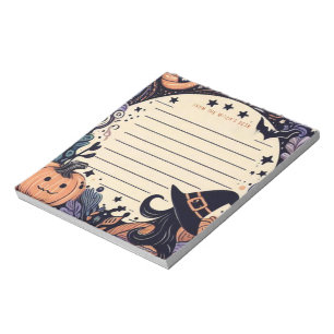 Spooky Halloween Witch Notepad