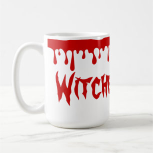 Spooky Halloween Witches Brew Dripping Red Blood  Coffee Mug