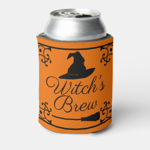 Spooky Halloween Witch's Brew Can Cooler