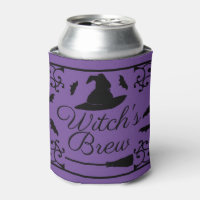 Halloween Sleeves Koozies for Cans Drink Cooler Witch Be Crazy Party Beer  Cover