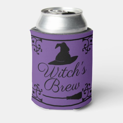 Spooky Halloween Witchs Brew in Poison Purple Can Cooler