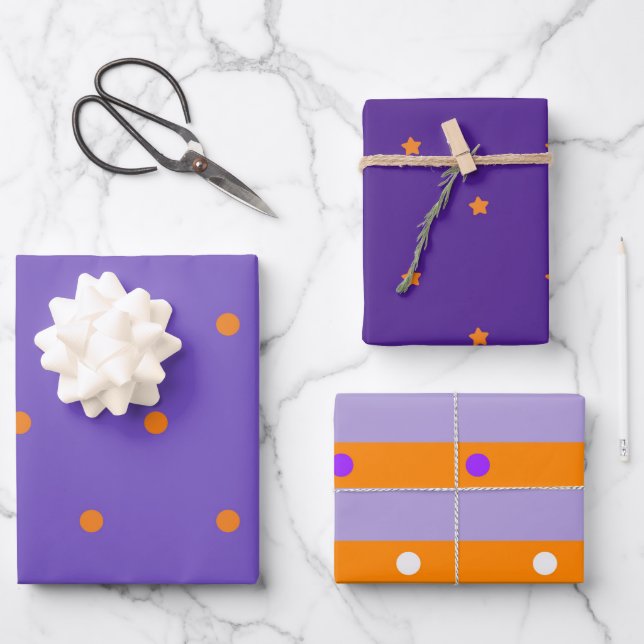 Spooky Halloween Wrapping Paper Sheets (Front)