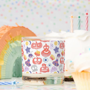 Spooky Hand-Drawn Halloween Graphic Pattern Scented Candle