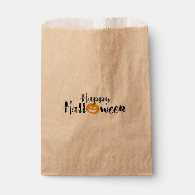 Spooky Happy Halloween Favor Bag (Front)